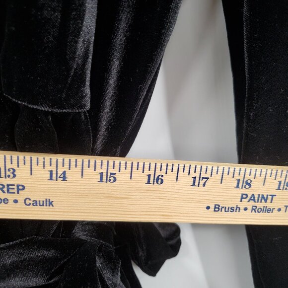 Disturbia Cleome Floral Embroider Velour Faux Wrap Mini Dress Women Size 16 NWT - Picture 14 of 16